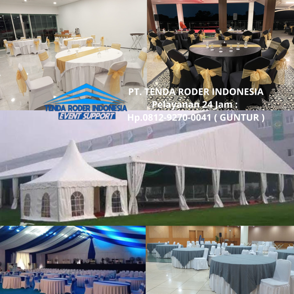 Sewa TENDA RODER Dan SARUNG KURSI Jakarta