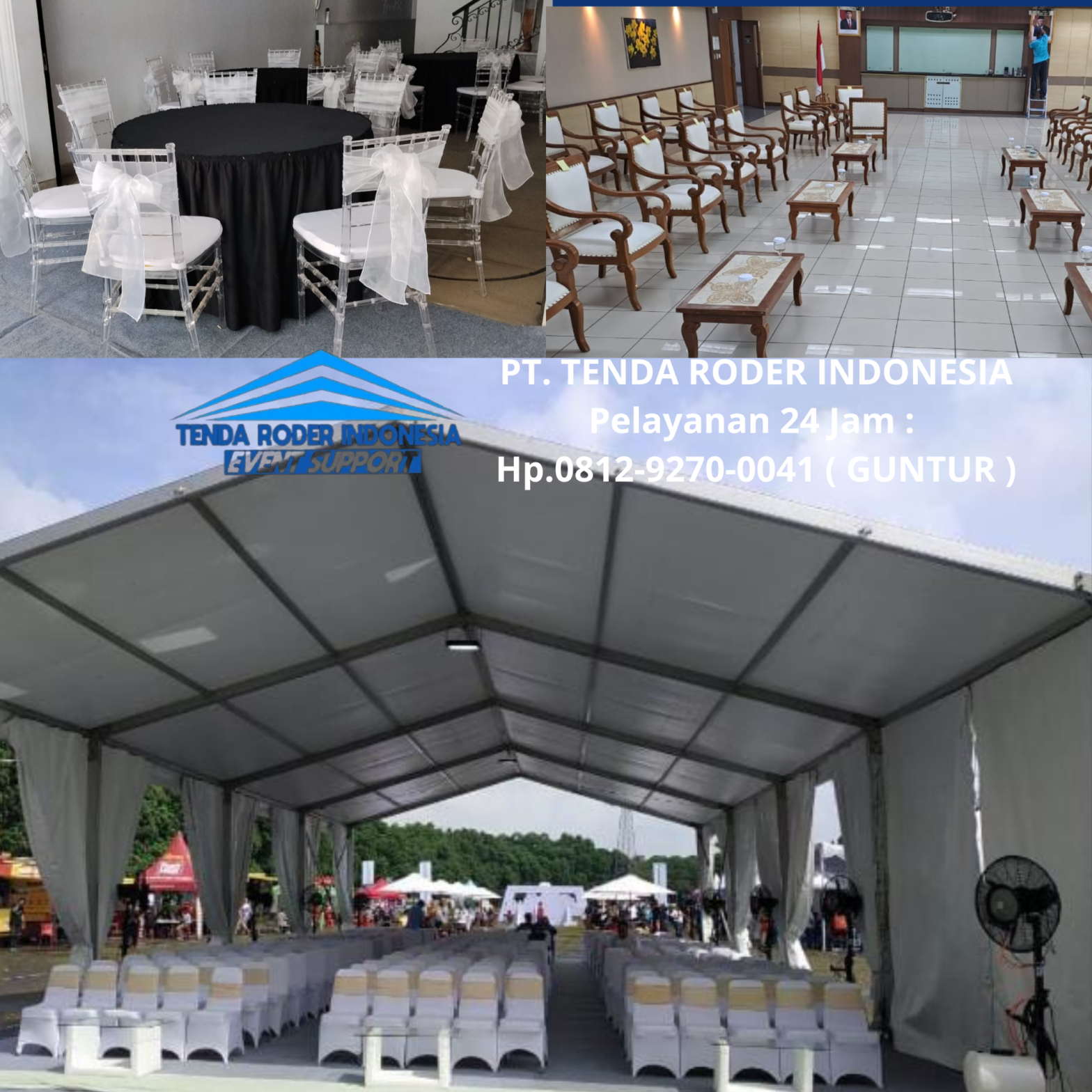 Sewa TENDA RODER,KURSI,MEJA Event HUT Jakarta