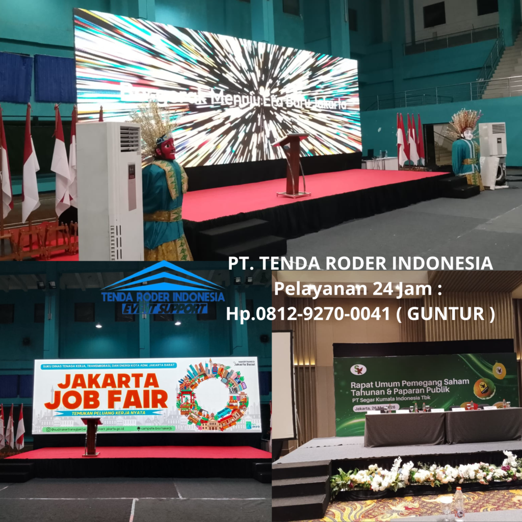 Sewa TENDA RODER,PANGGUNG,BACKDROP CUSTOMIZE Jakarta