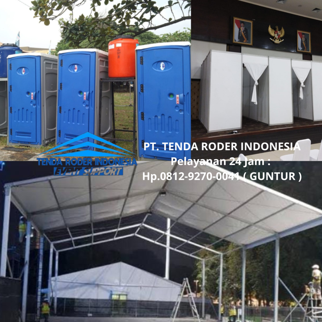 Sewa TENDA RODER,PARTISI,TOILET PORTABLE Semarang