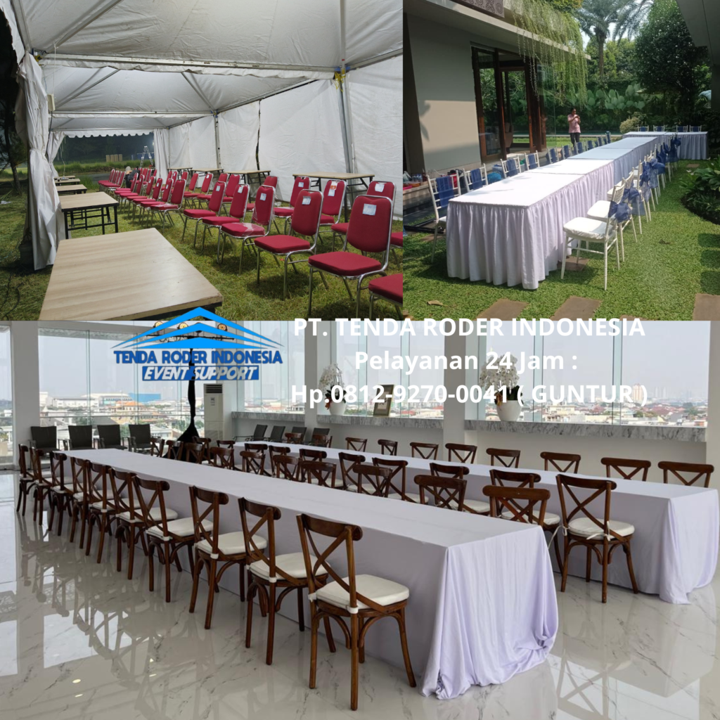 Sewa TENDA RODER,Sewa TENDA KERUCUT,KURSI,MEJA Bandung