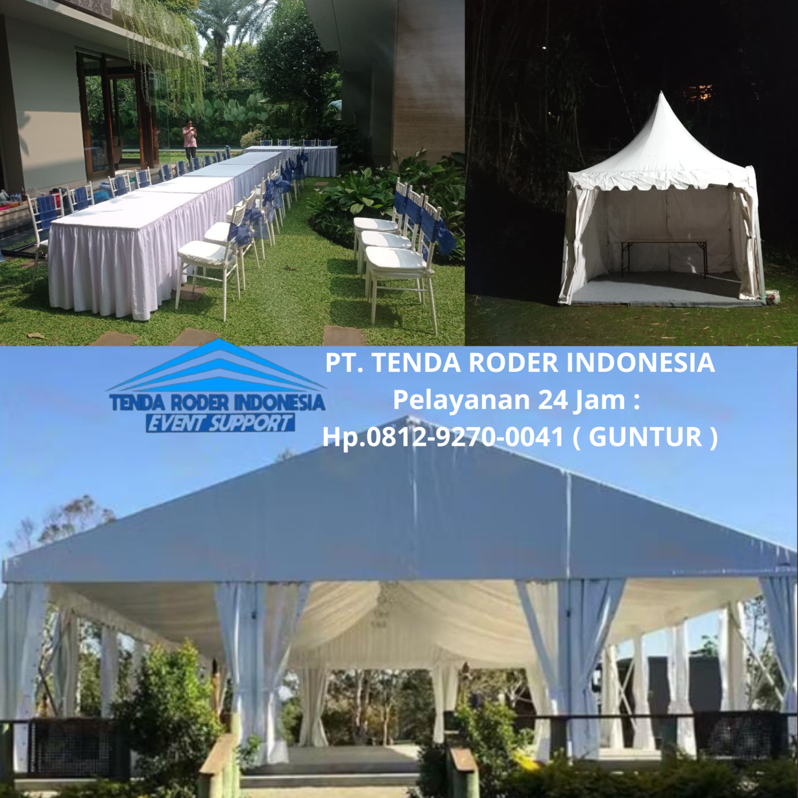 Sewa TENDA RODER,Sewa TENDA KERUCUT,KURSI,MEJA Bandung
