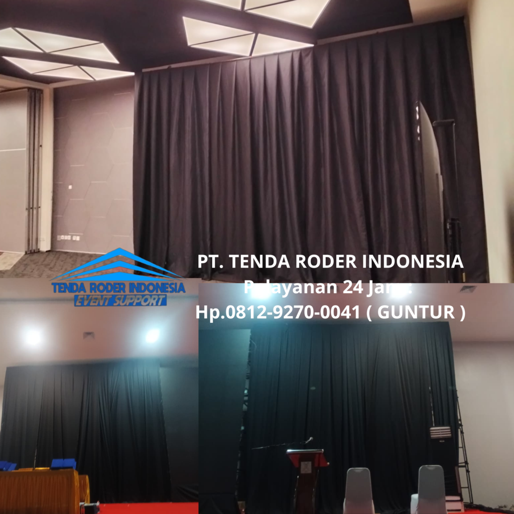 Sewa TENDA RODER,TIRAI HITAM LOTTO Semarang
