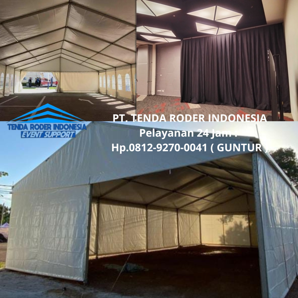 Sewa TENDA RODER,TIRAI HITAM LOTTO Semarang
