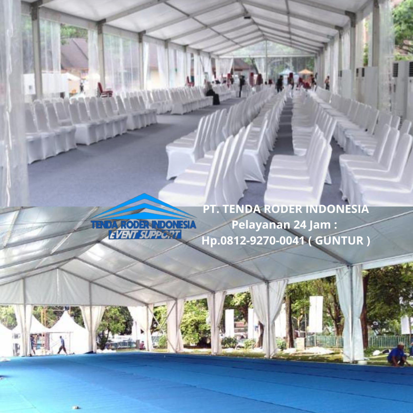 Sewa TENDA SARNAFIL TRANSPARAN, TENDA RODER PREMIUM Area Bekasi
