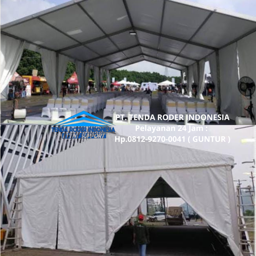 Sewa TENDA SARNAFIL TRANSPARAN, TENDA RODER PREMIUM Area Bekasi 