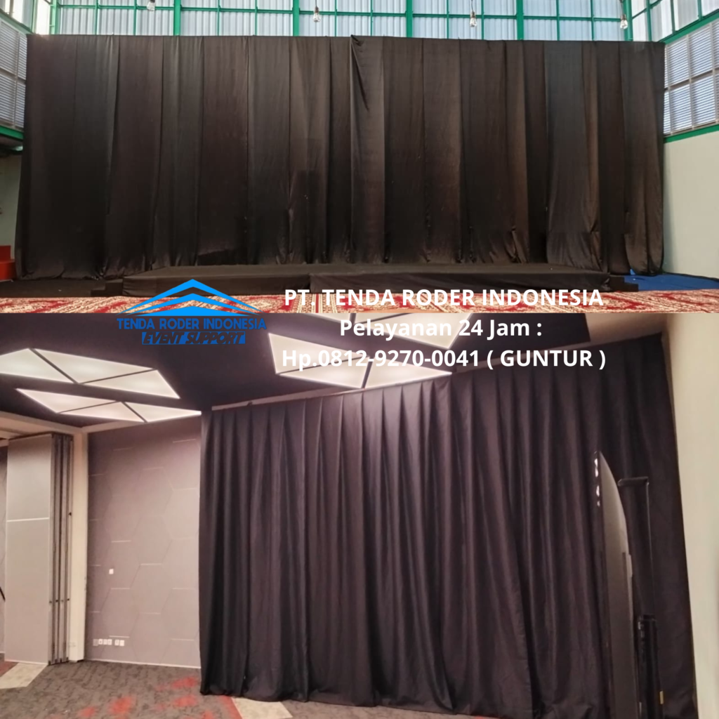 Sewa TIRAI FILAMIN PUTIH,TIRAI LOTTO HITAM,TENDA RODER Bandung