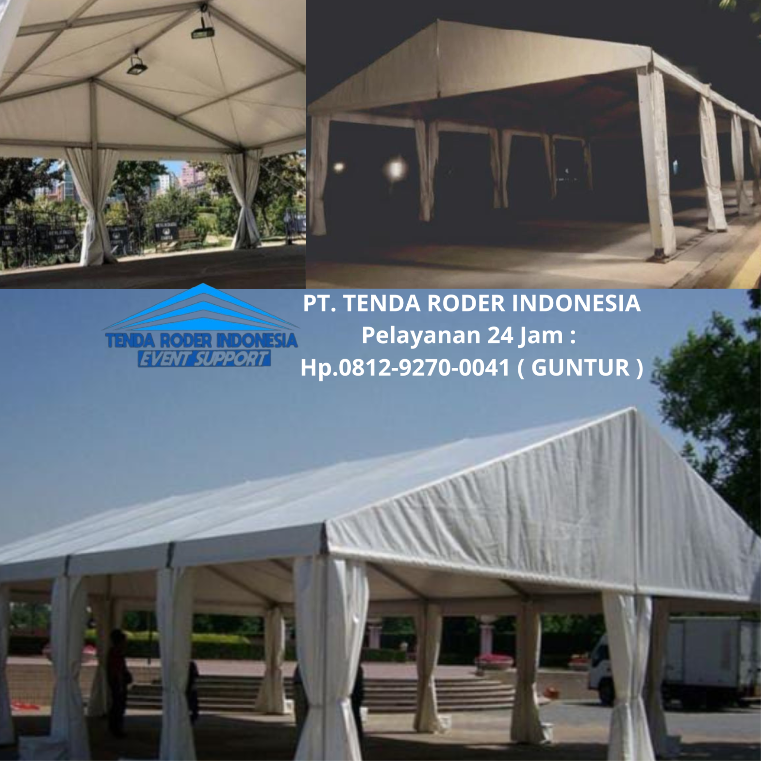 Sewa TIRAI FILAMIN PUTIH,TIRAI LOTTO HITAM,TENDA RODER Bandung