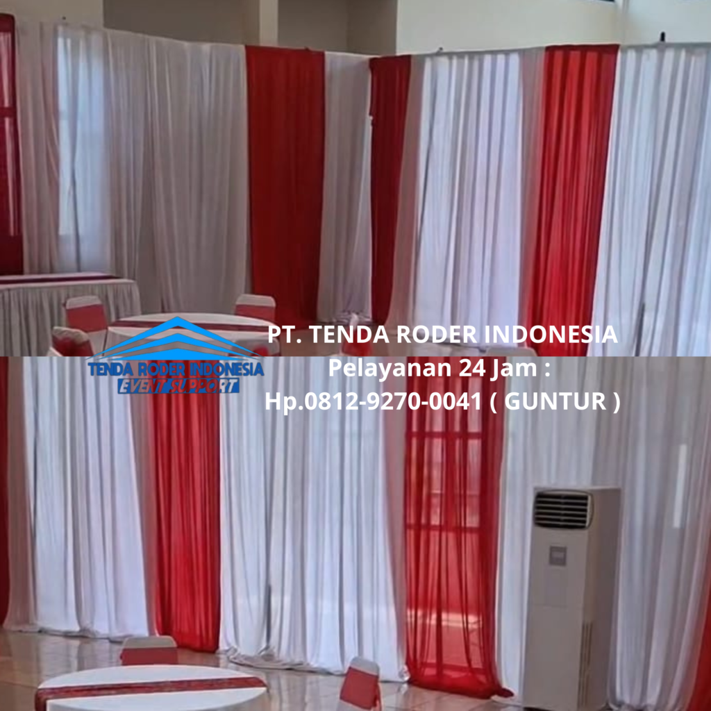 Sewa TIRAI MERAH PUTIH,TENDA RODER,TIANG BENDERA STAINLESS Jakarta