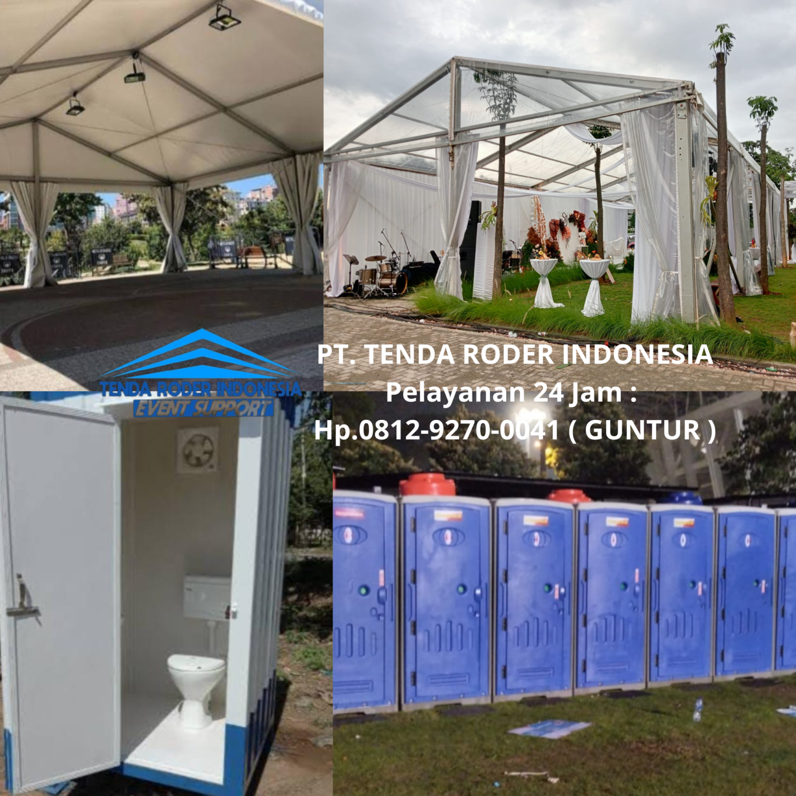 Jasa Dekorasi Tenda Roder,sewa toilet Portable Karawang