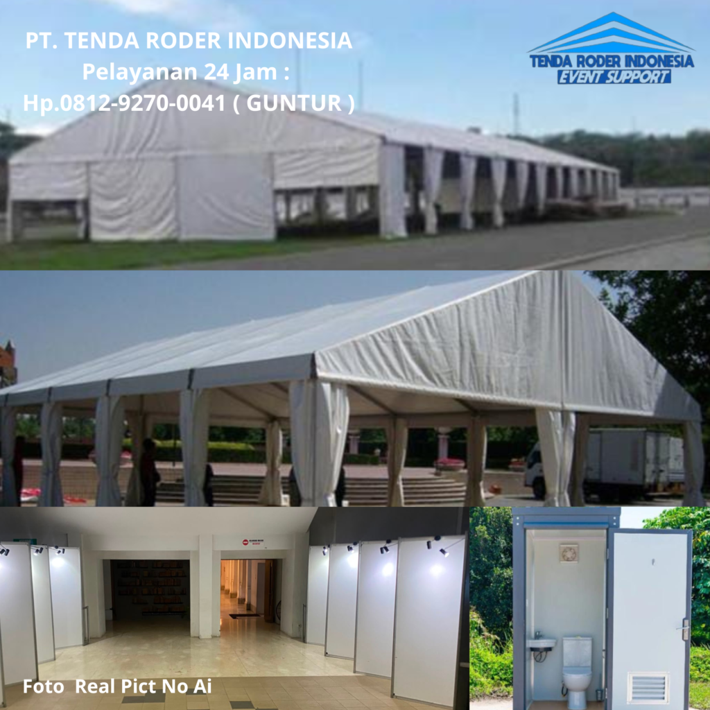 Jasa Sewa TOILET PORTABLE,TENDA RODER,PARTISI R8 Batang
