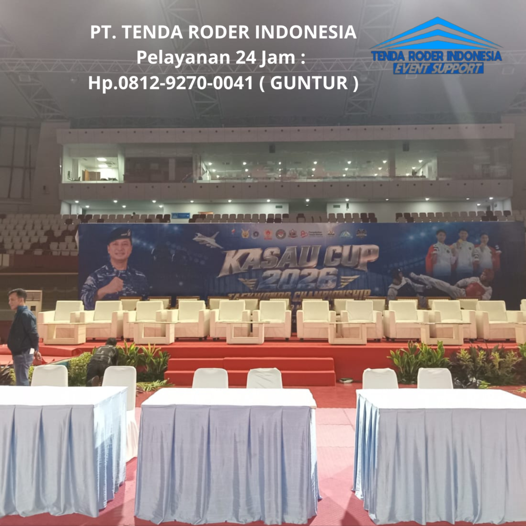 Jasa Sewa Tenda Roder,Arm Chairs,Meja Kotak Serang