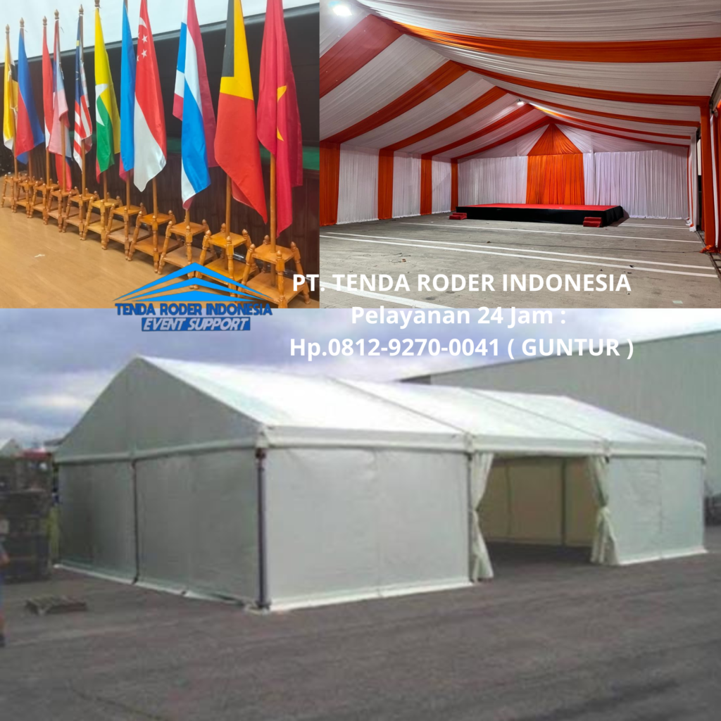 Layanan Sewa TIANG BENDERA KAYU Dan TENDA RODER Bekasi