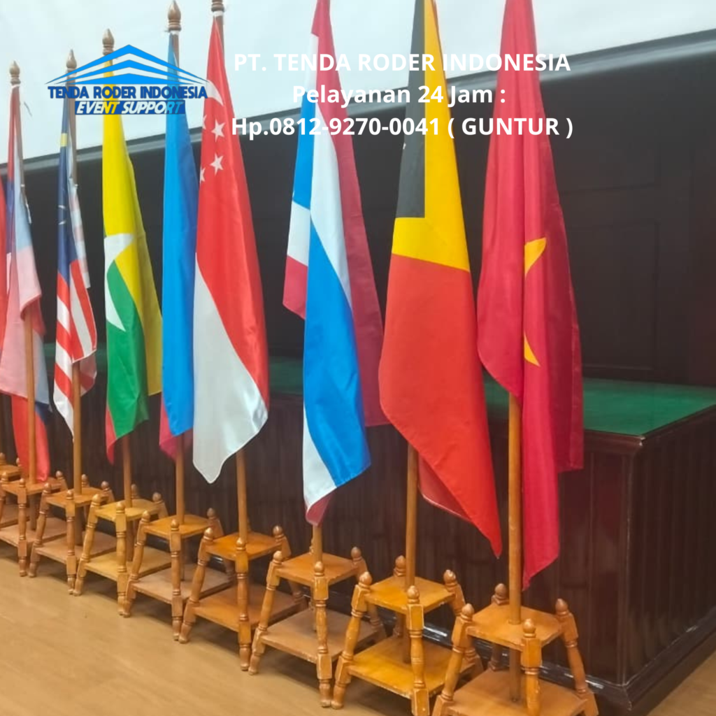 Layanan Sewa TIANG BENDERA KAYU Dan TENDA RODER Bekasi