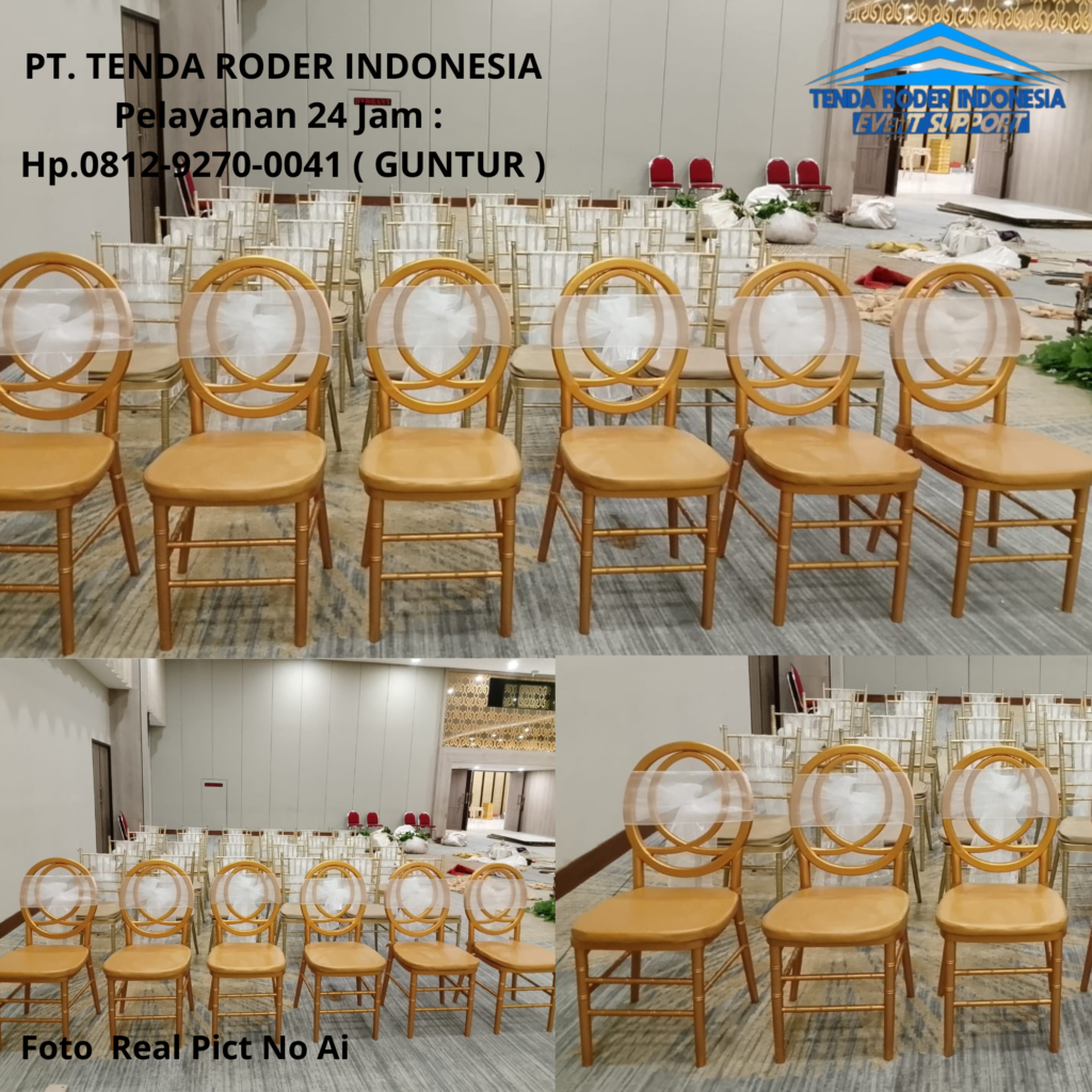 Rental KURSI OLIVIA GOLD,TENDA RODER Jepara