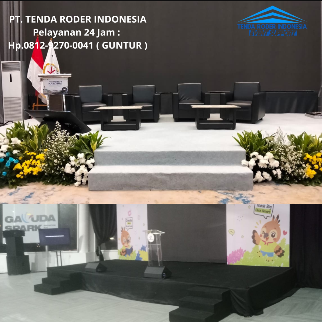 Rental PANGGUNG PIDATO,TENDA RODER MERAH PUTIH Purwakarta