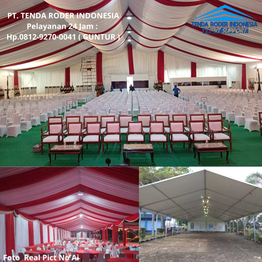 Rental PANGGUNG PIDATO,TENDA RODER MERAH PUTIH Purwakarta
