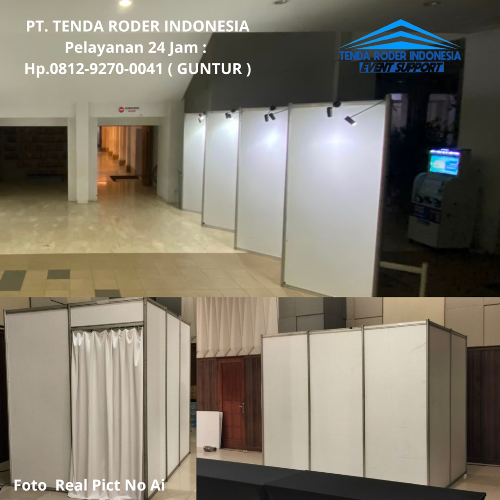 Rental Partisi Sekat Ruang,Tenda Roder,Toilet Portable Kudus