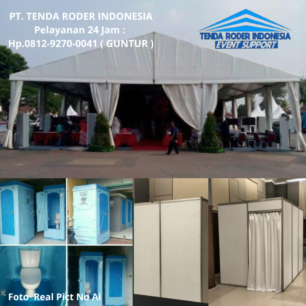 Rental Partisi Sekat Ruang,Tenda Roder,Toilet Portable Kudus
