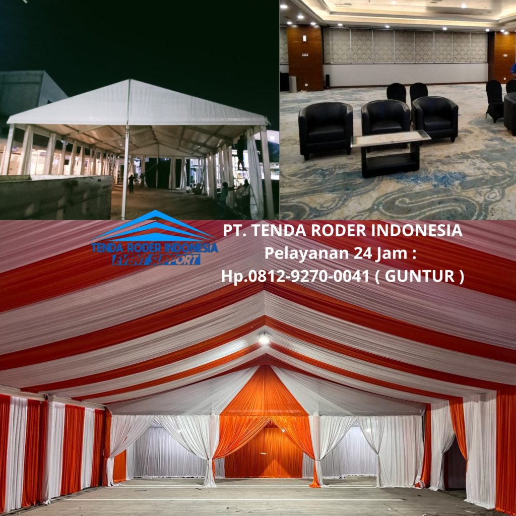 Rental SOFA OVAL HITAM,TENDA RODER Dan DEKORASI Cikarang