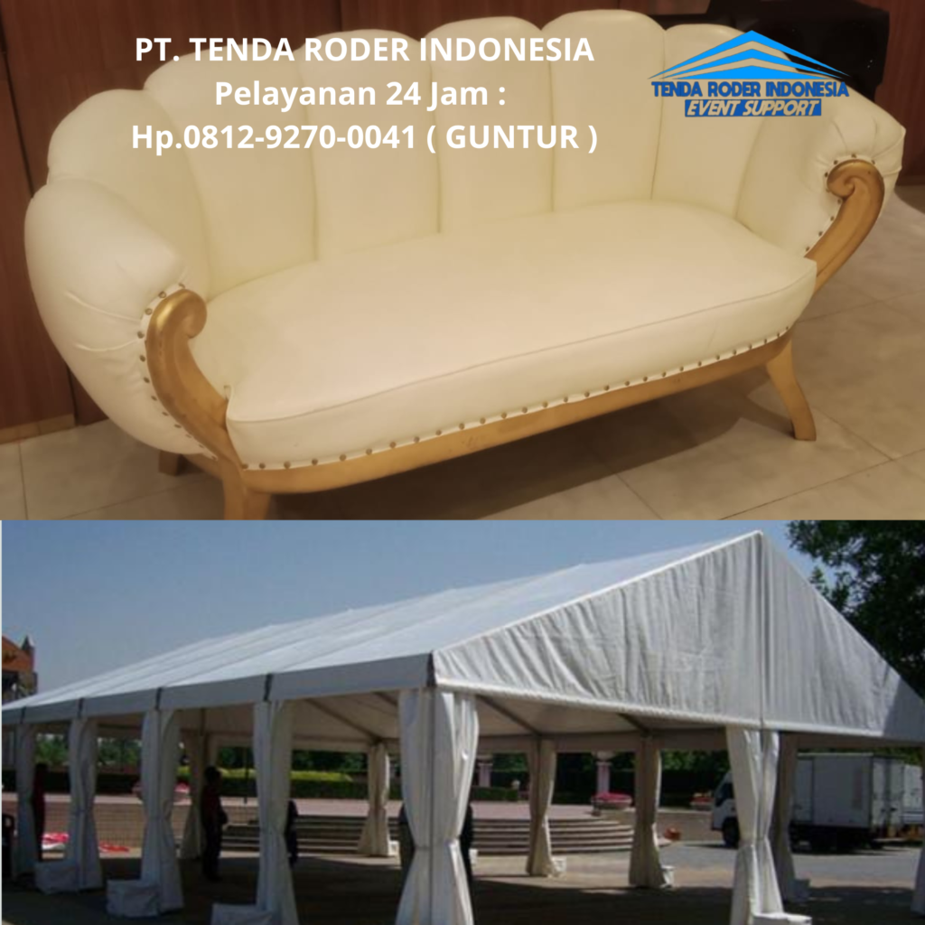 Rental SOFA PELAMINAN MODEL KERANG,TENDA RODER Depok