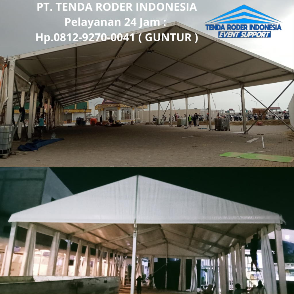 Rental TENDA RODER Kokoh Anti Ribet Area Bekasi