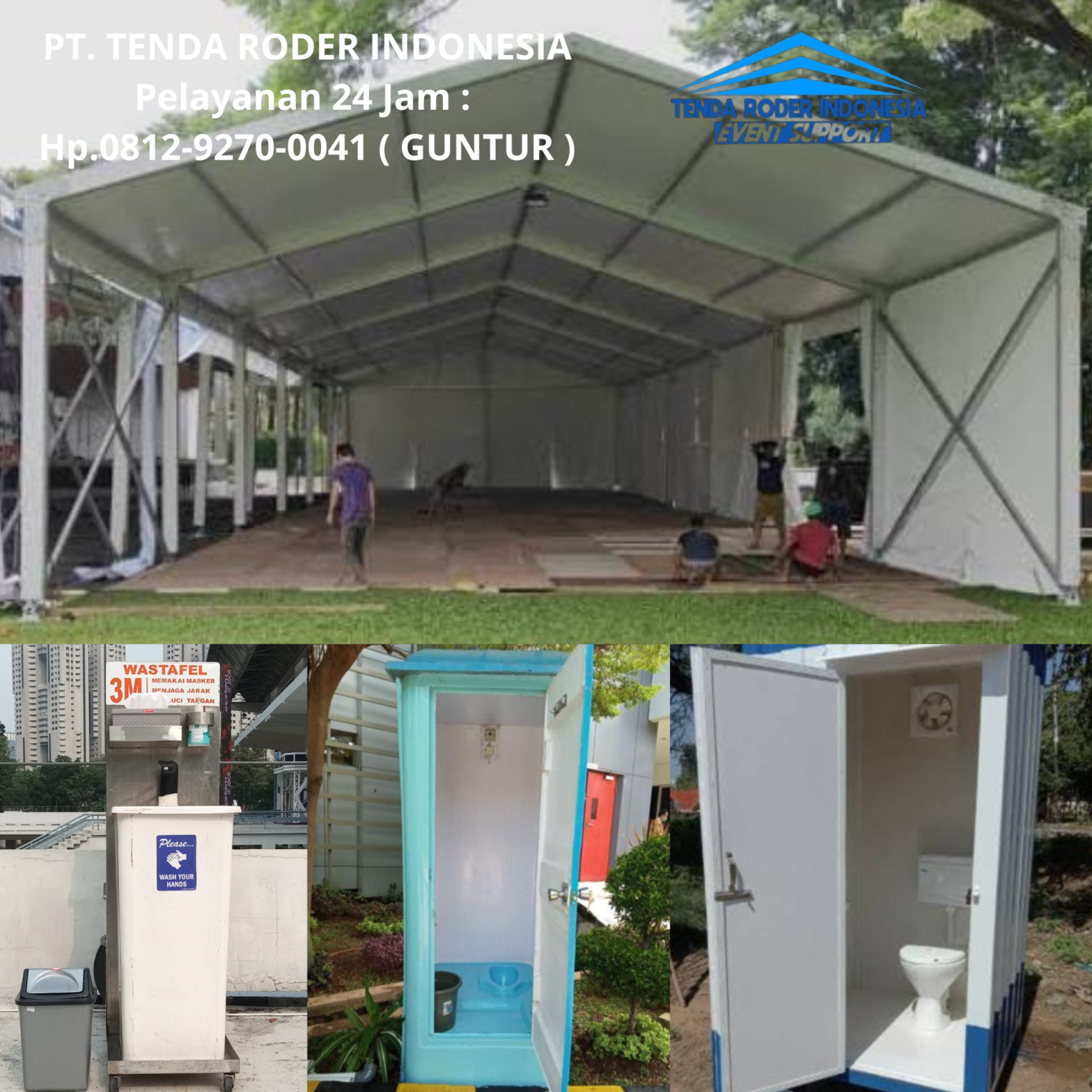 Rental Tenda Roder, Wastafel dan Toilet Portable Jakarta