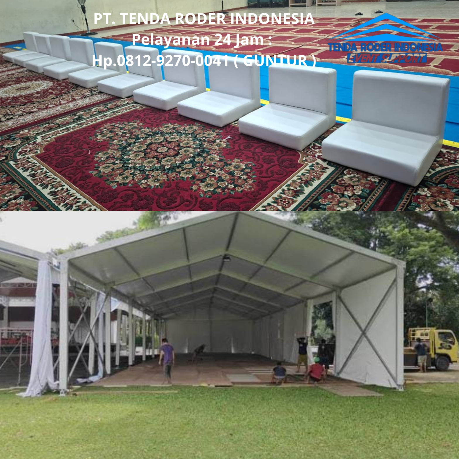 Rental Tenda Roder,Sofa Lesehan,Karpet Permadani Semarang