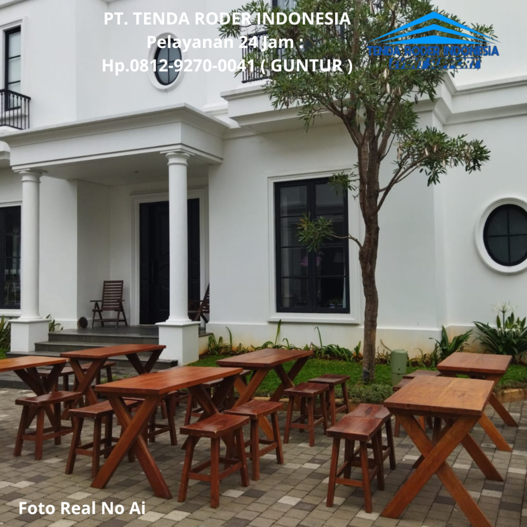 Sewa BANGKU,MEJA TAMAN, TENDA RODER Pati