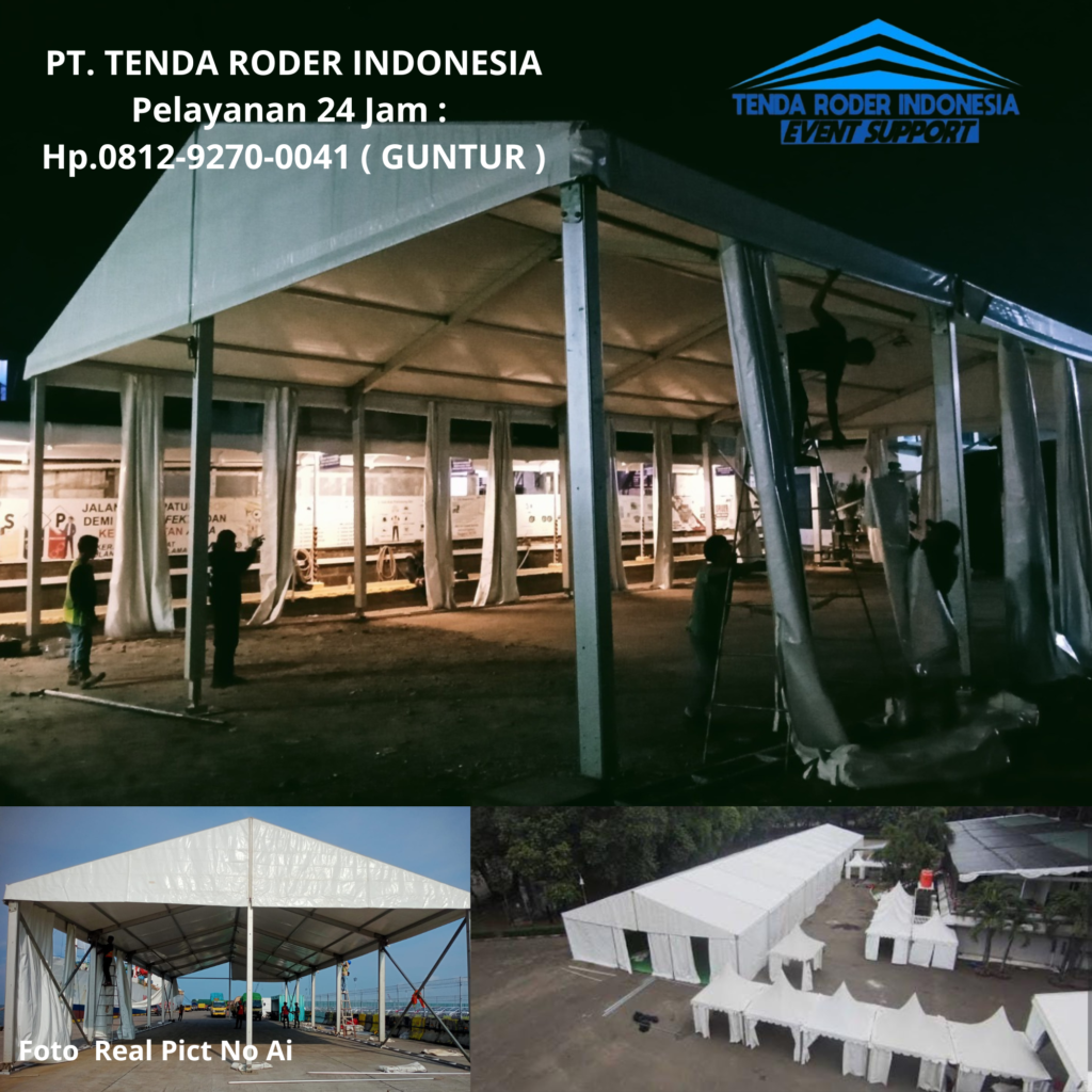 Sewa SOFA VIP HITAM, MEJA KACA Dan TENDA RODER Area Bekasi