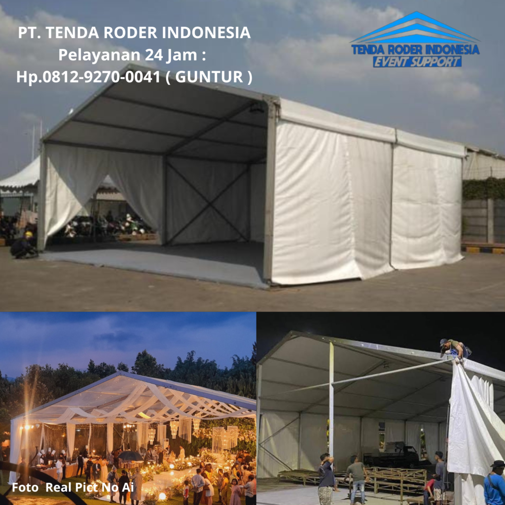 Sewa TENDA RODER Cepat Pasang! Tampil Mewah Area Bogor