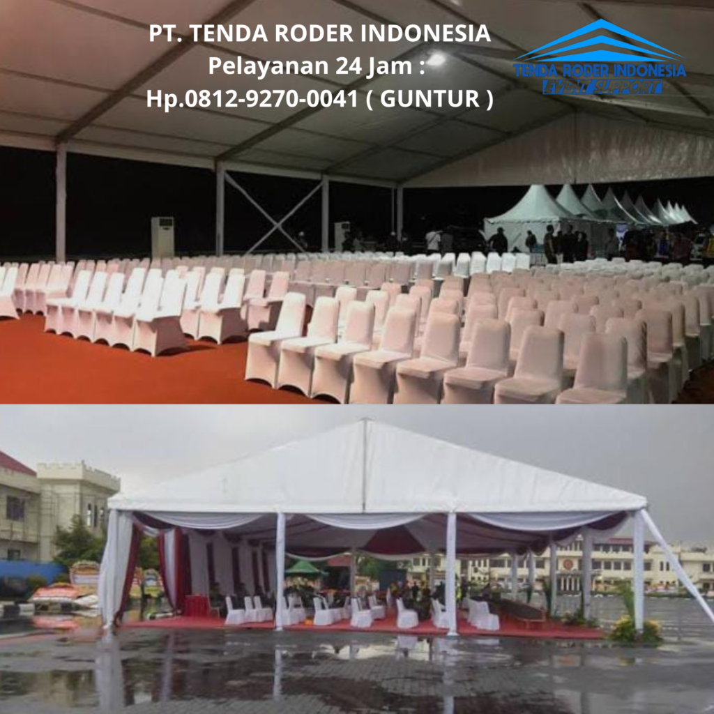 Sewa TENDA RODER,MEJA RIAS KACA PUTIH Semarang