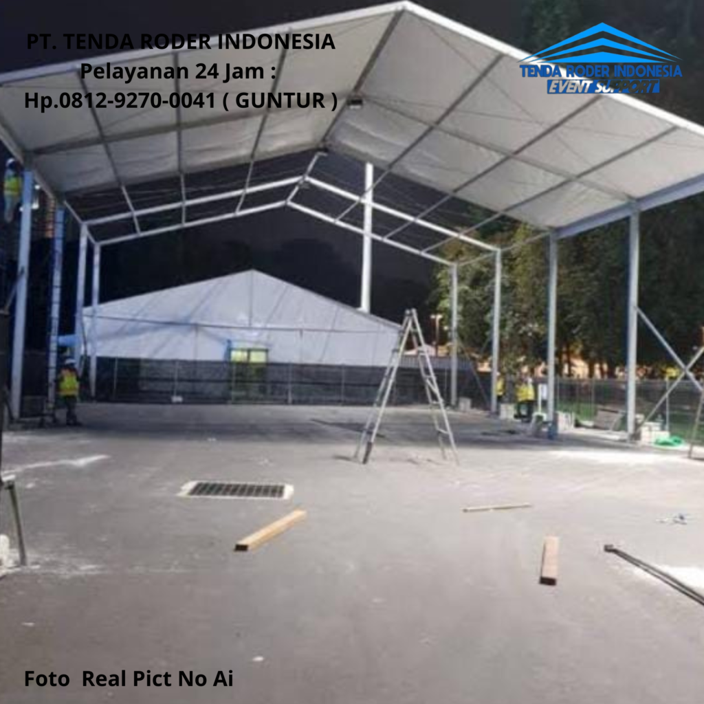 Sewa TENDA RODER,PODIUM PUTIH FRAME STAINLESS Semarang