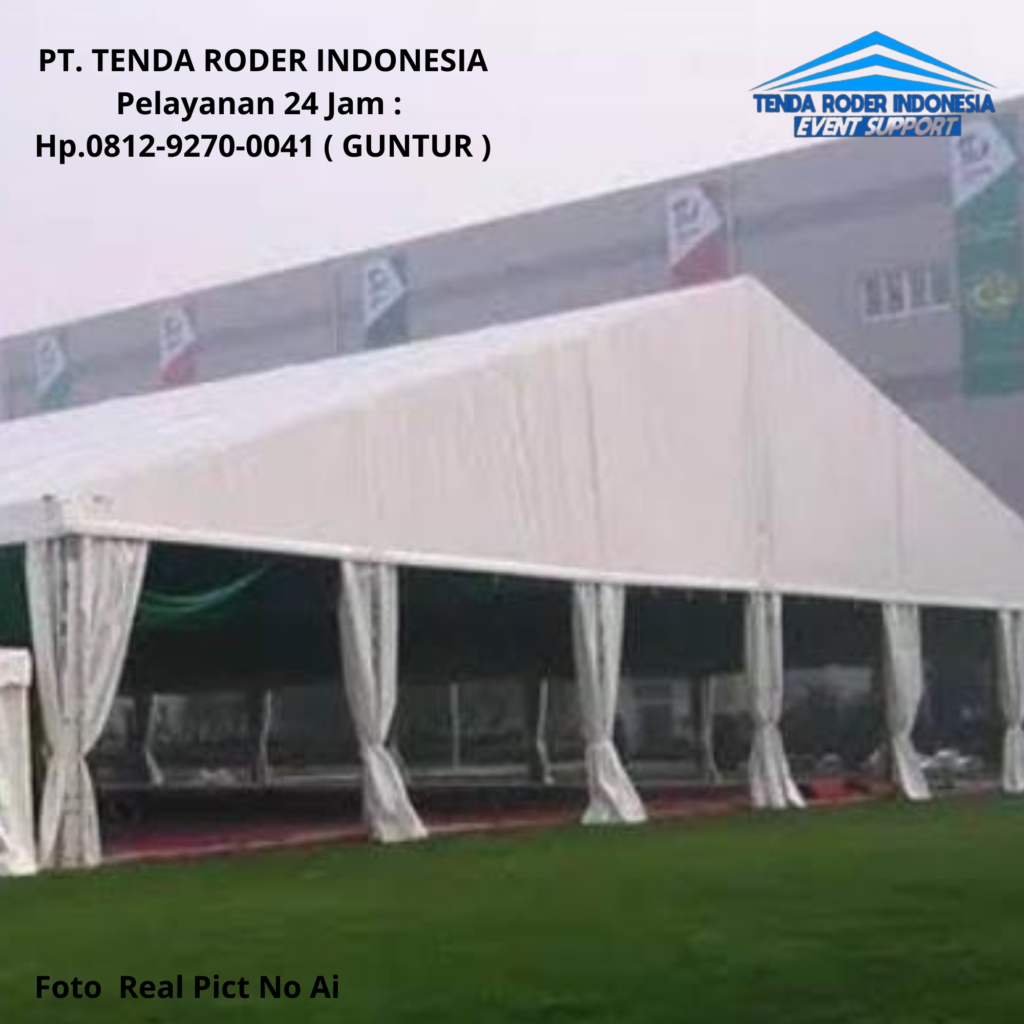 Sewa TENDA RODER,PODIUM PUTIH FRAME STAINLESS Semarang