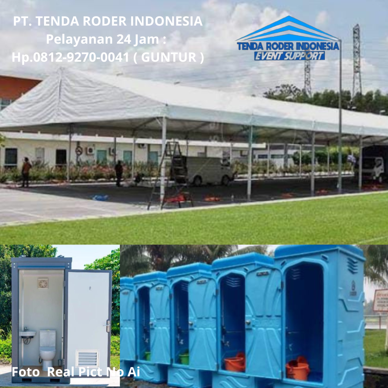 Sewa TENDA RODER,TOILET PORTABLE Pati