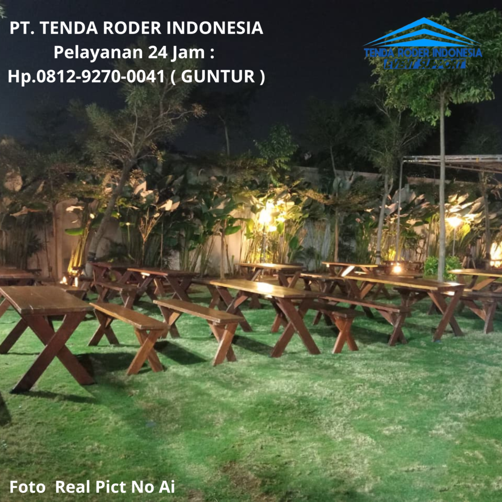 Jasa Sewa BANGKU TAMAN,MEJA TAMAN TENDA RODER Kudus
