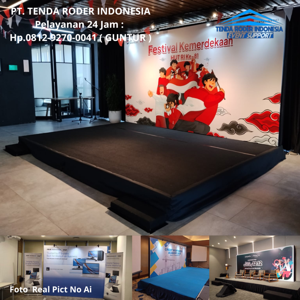 Jasa Sewa PANGGUNG,BACKDROP CUSTOM,TENDA RODER Karawang