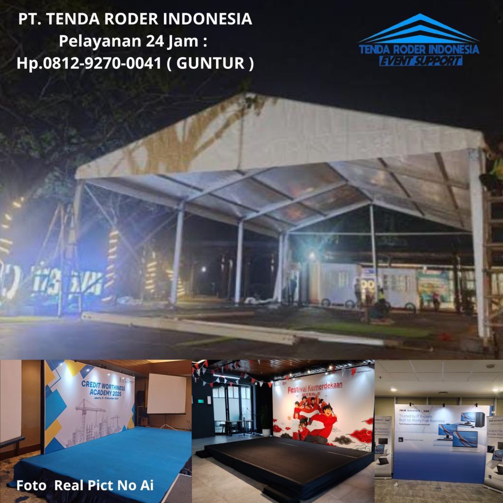 Jasa Sewa PANGGUNG,BACKDROP CUSTOM,TENDA RODER Karawang