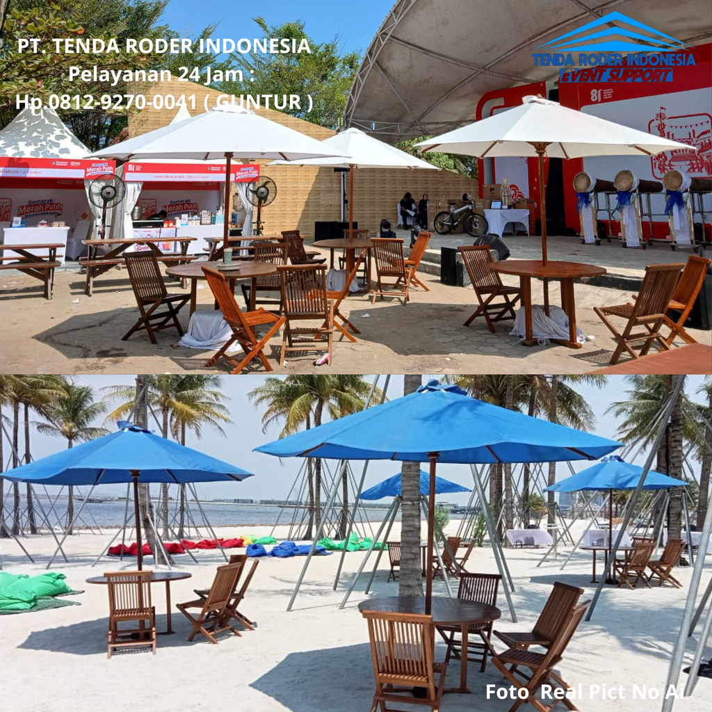 Layanan Sewa TENDA PARASOL SET Dan TENDA RODER Jakarta