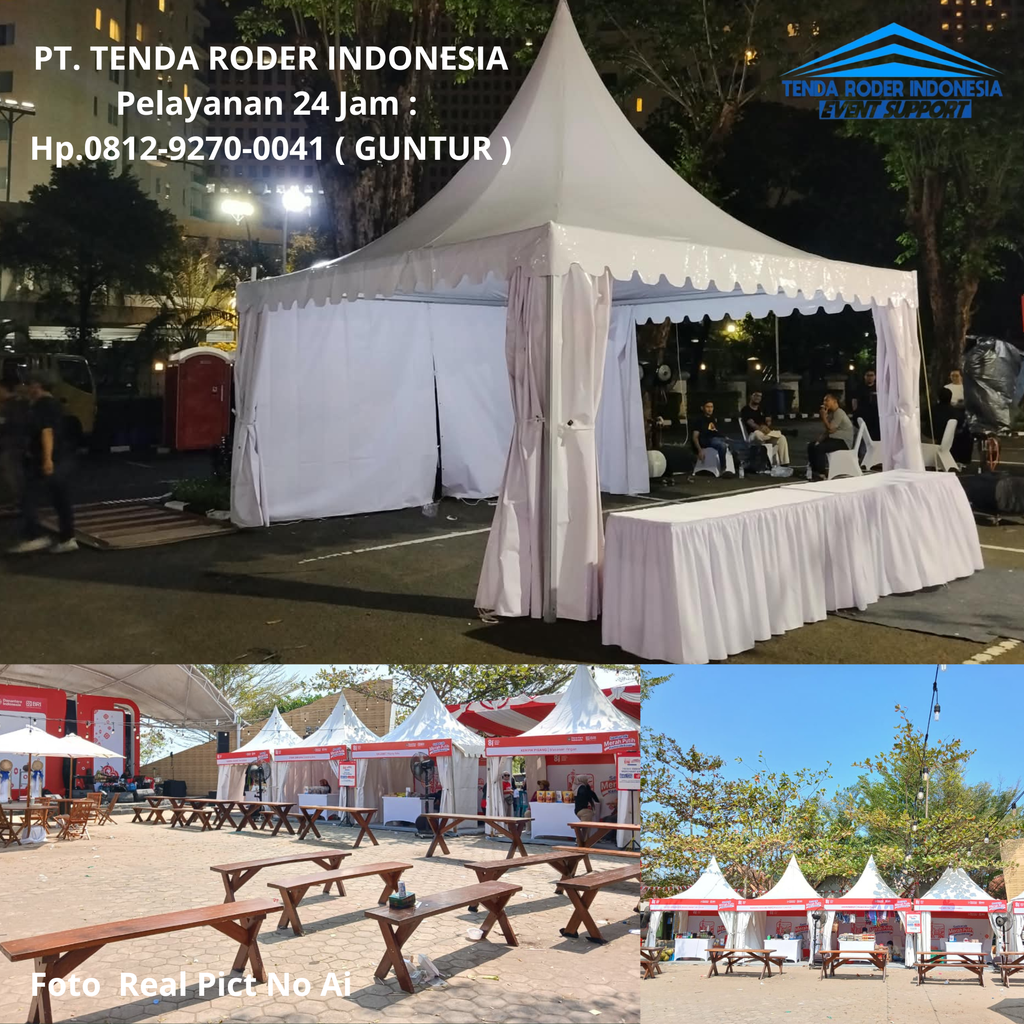 Penyewaan TENDA RODER, SARNAFIL, KURSI TAMAN Kota Bekasi Dan Sekitarnya