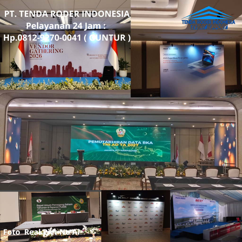 Rental BACKDROP Custom,TENDA RODER,PANGGUNG Custom Ciputat