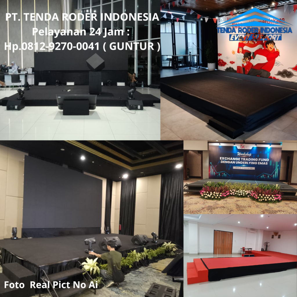 Rental BACKDROP Custom,TENDA RODER,PANGGUNG Custom Ciputat