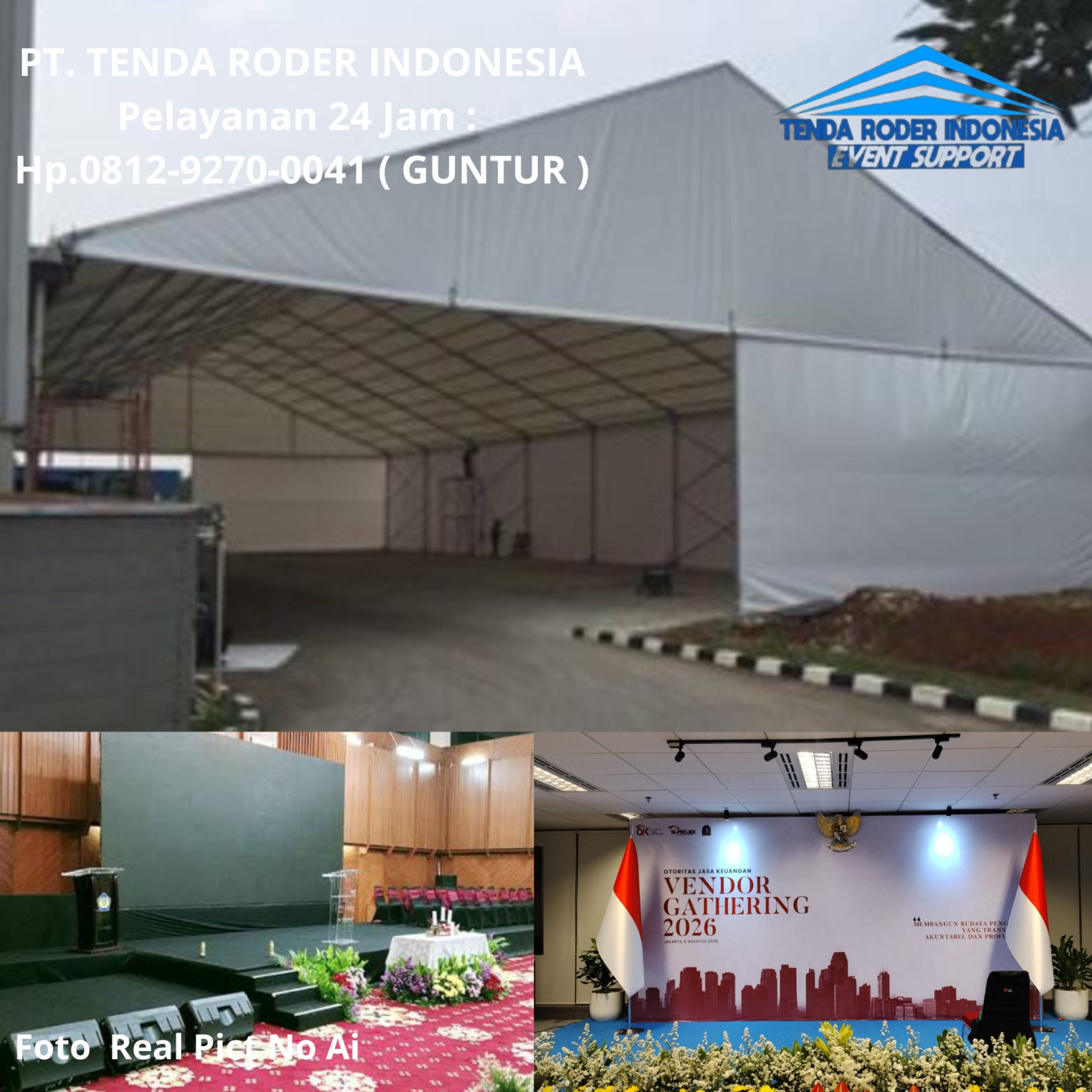 Rental BACKDROP Custom,TENDA RODER,PANGGUNG Custom Ciputat