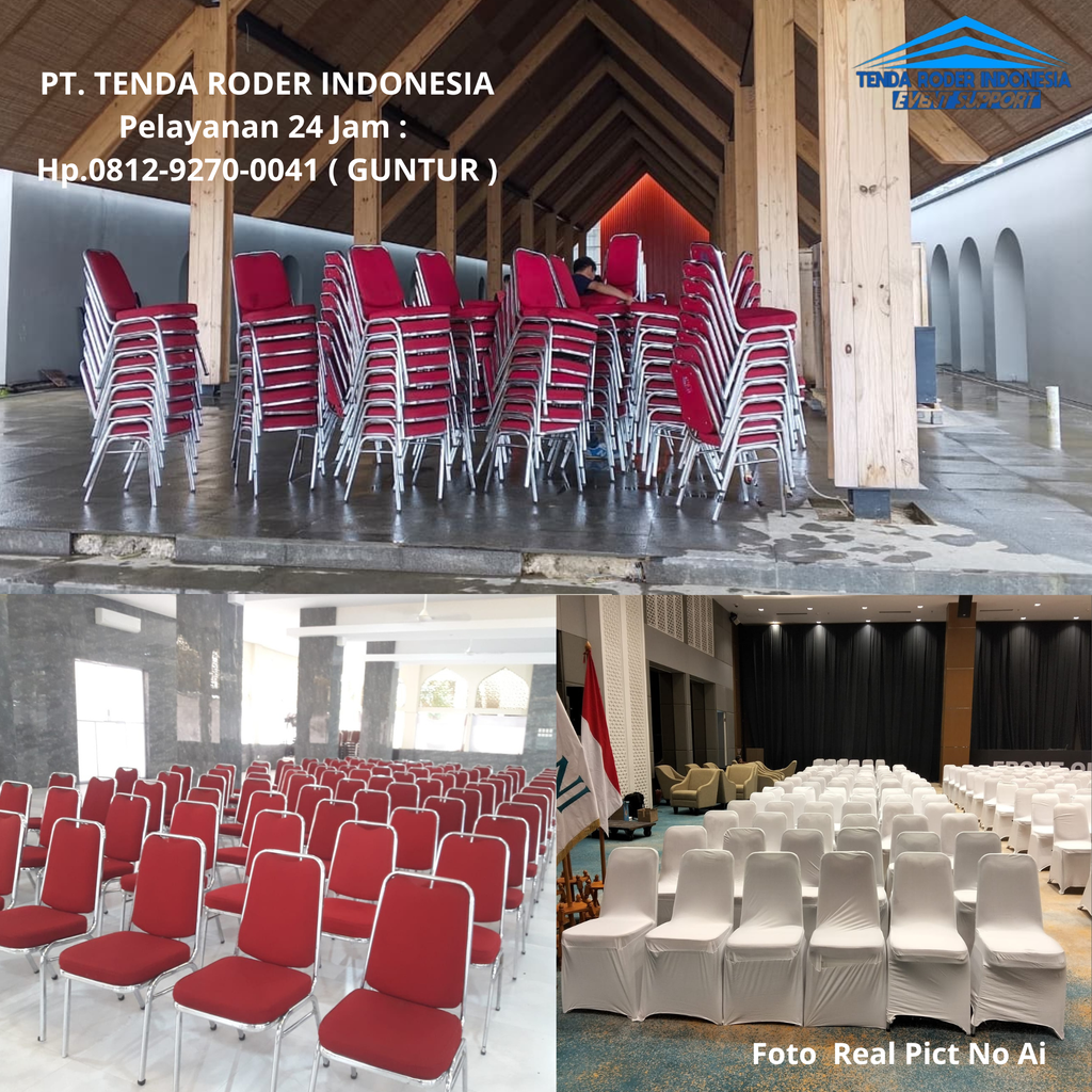 Rental KURSI FUTURA POLOS, TENDA RODER Area Semarang 0812-9270-0041