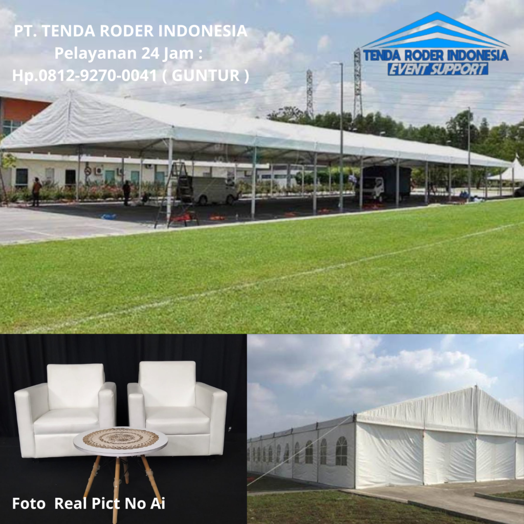 Rental MEJA DIRMY,SOFA SINGLE PUTIH TENDA RODER Pati