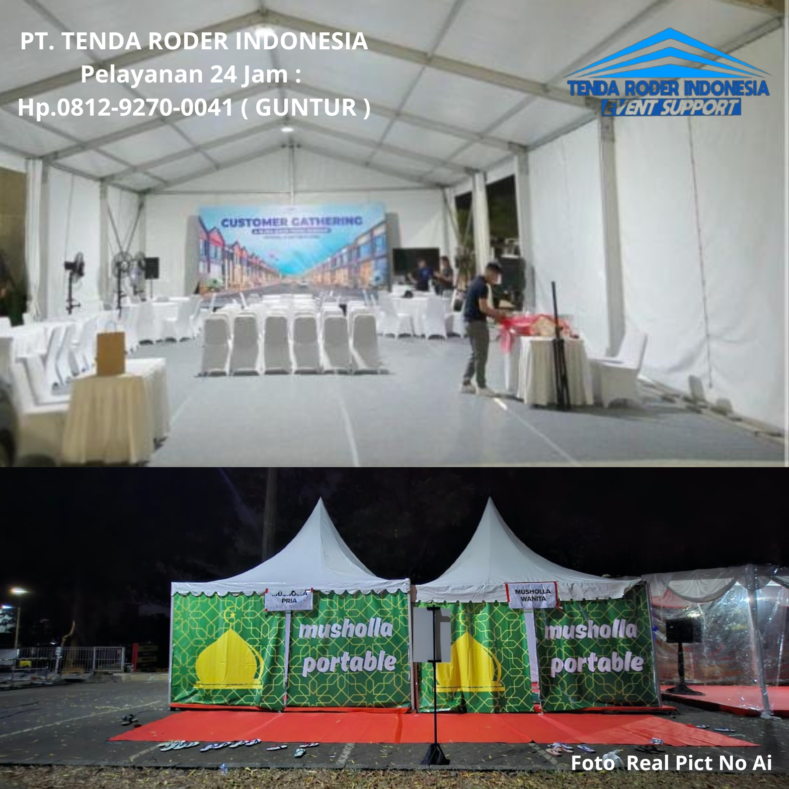 Rental MUSHOLA PORTABLE Dan TENDA RODER Jakarta