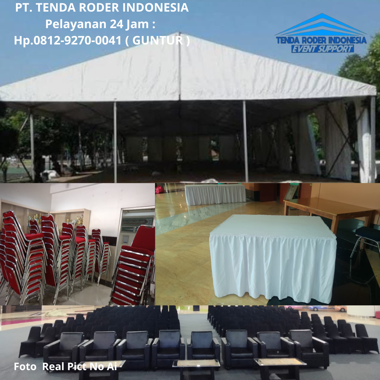 Rental Meja Kotak,Kursi Susun,Tenda Roder,Sofa Pati
