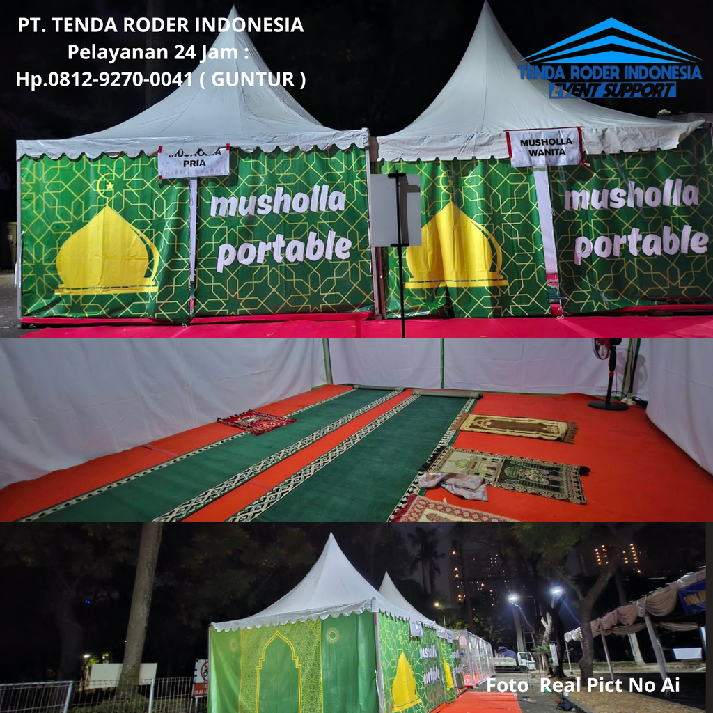 Rental Mushola Portable,Tenda roder,Toilet Portable Depok