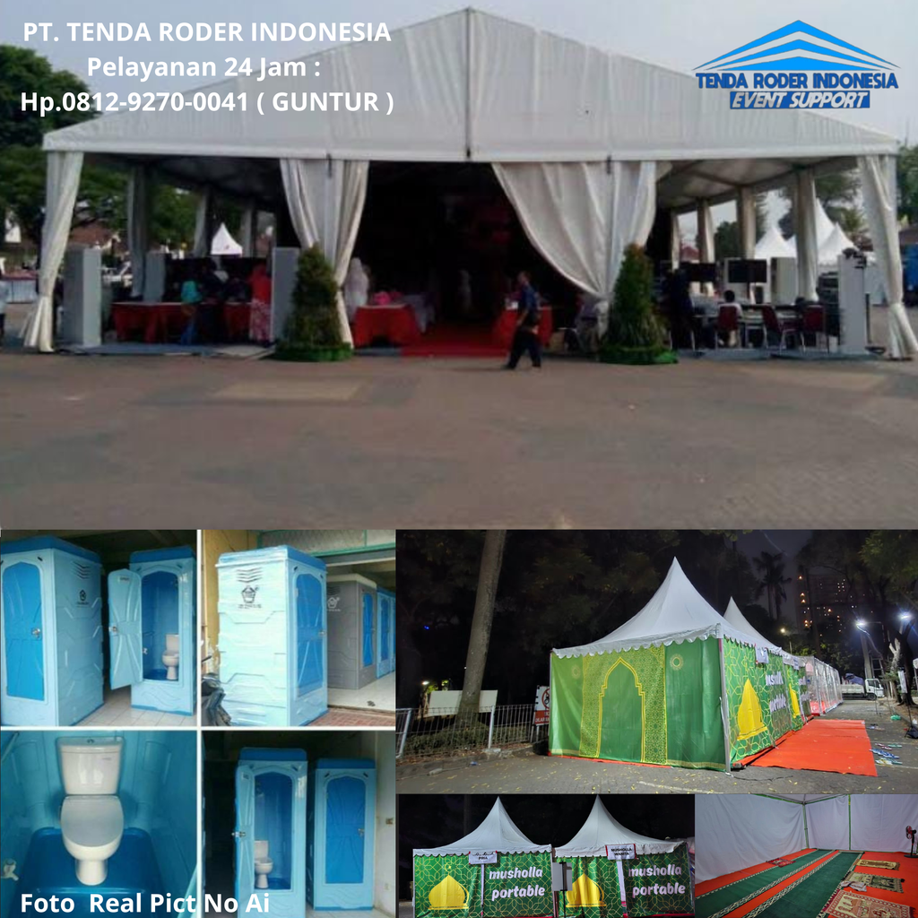 Rental Mushola Portable,Tenda roder,Toilet Portable Depok