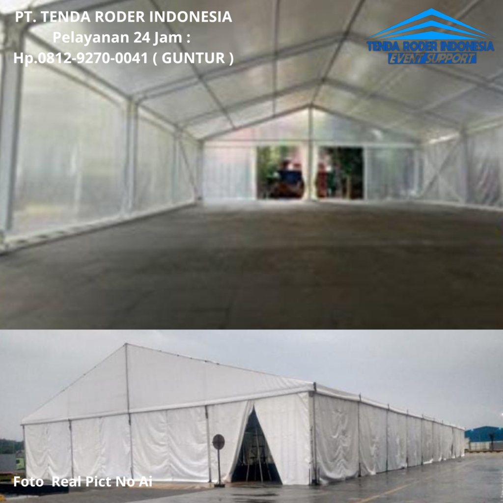 Rental PODIUM Frame Stainless Putih,TENDA RODER Ciputat Tangerang Selatan